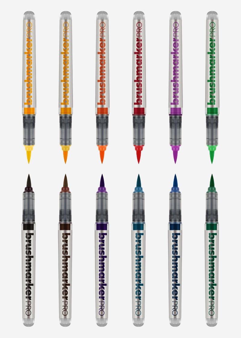 Brushmarker Pro 12 Grundfarben - Stifteliebe