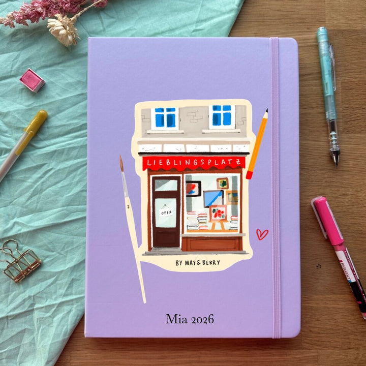 Personalisiertes Sketchbook A4 May & Berry Design