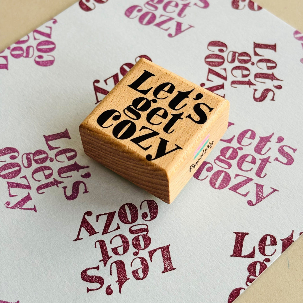 Konfettirausch Stempel "Let's get Cozy"