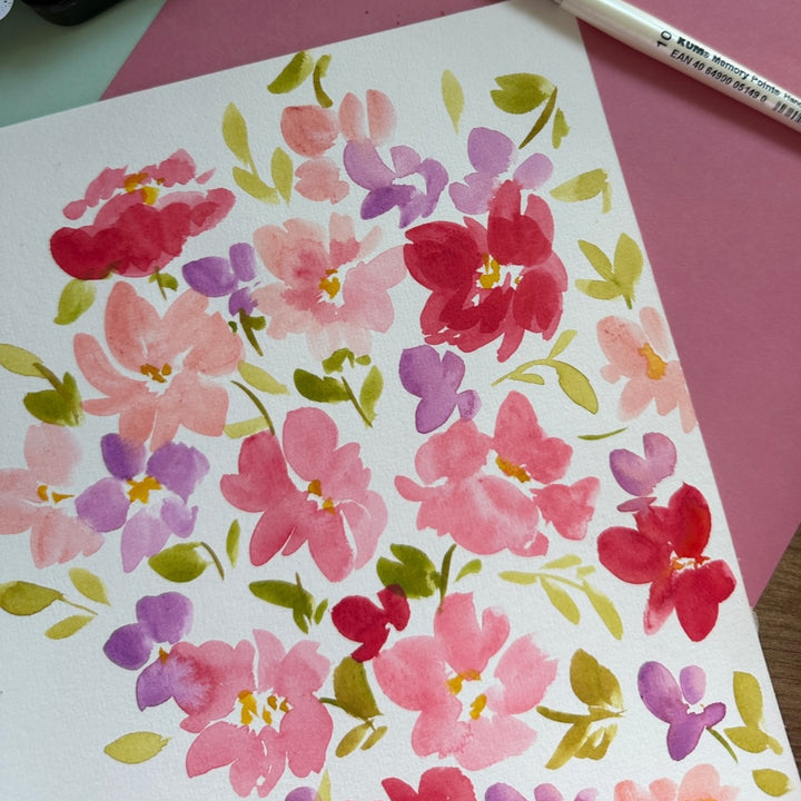 Fortgeschrittenen Floral Watercolour Workshop am 27.07.2025