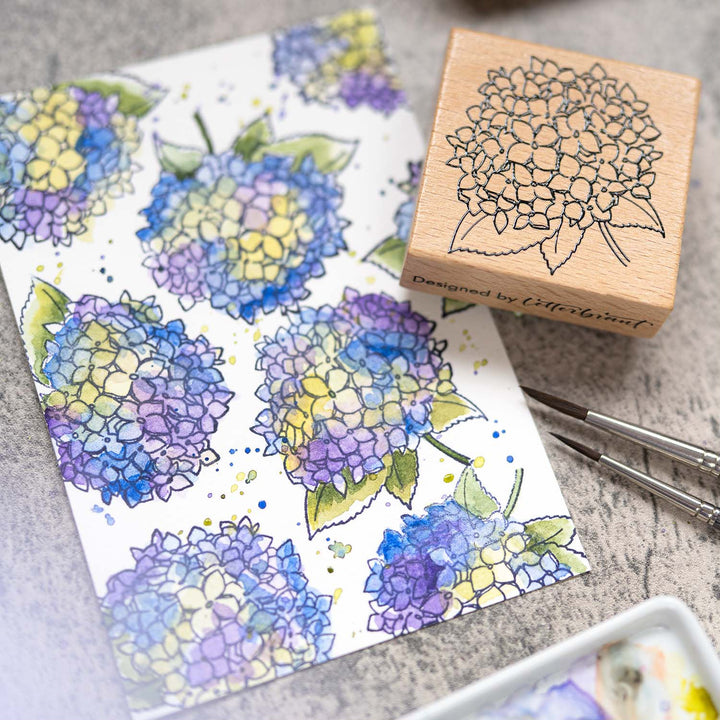 Letterbraut Stempel Hortensie