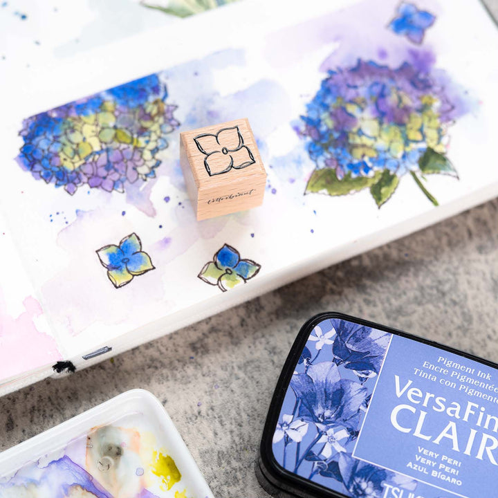 Letterbraut Stempel Mini Hortensienblüte