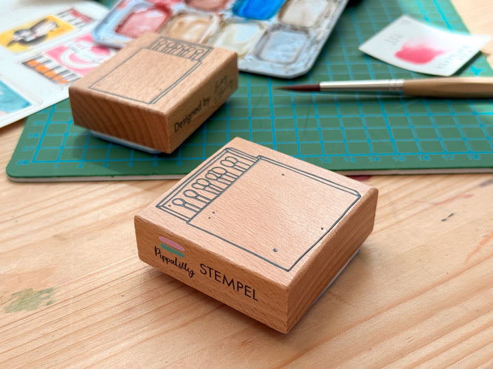 May & Berry Stempel Streichholzschachtel
