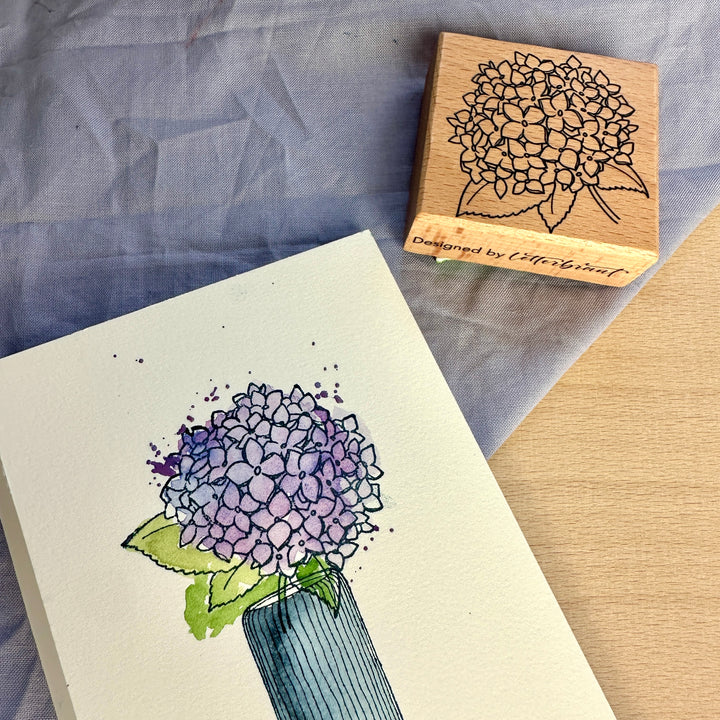 Letterbraut Stempel Hortensie