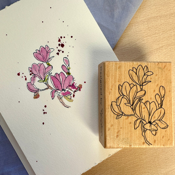 Letterbraut Stempel Magnolienblüte