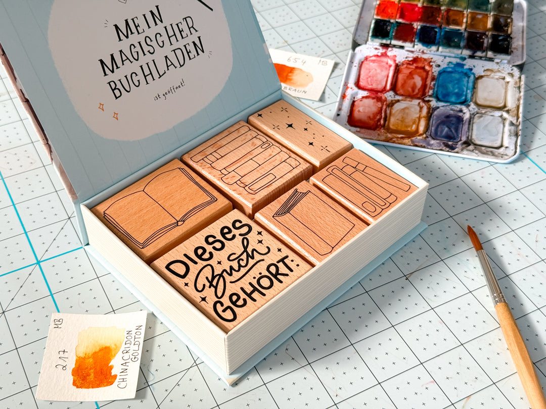 Stempelset May & Berry Magischer Buchladen