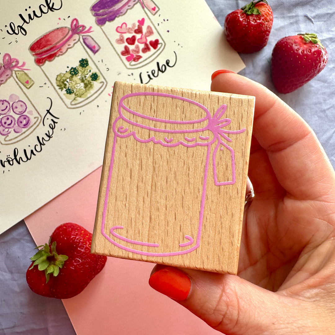 Stempel Marmeladenglas