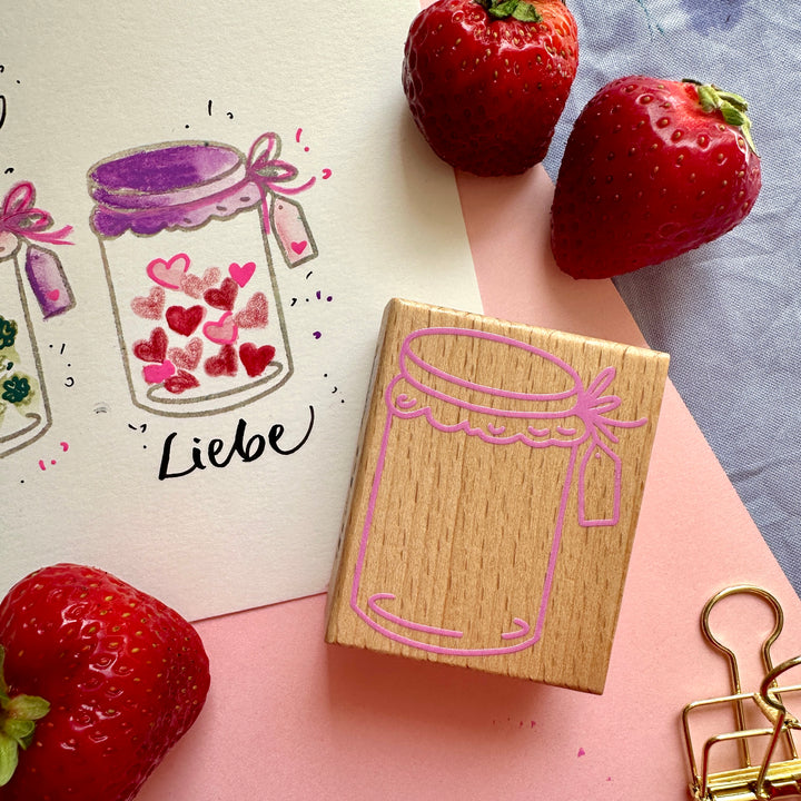 Stempel Marmeladenglas