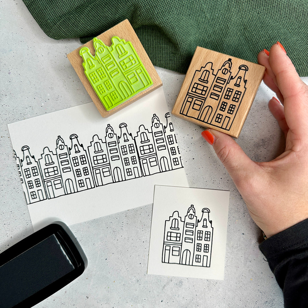Konfettirausch Stempel "Häuser Den Haag"