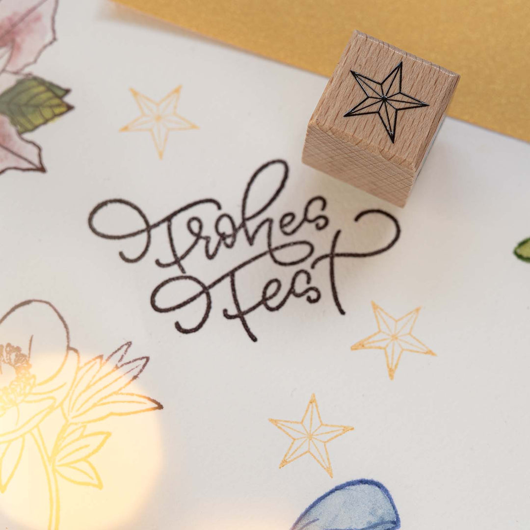 Letterbraut Stempel Stern Klein