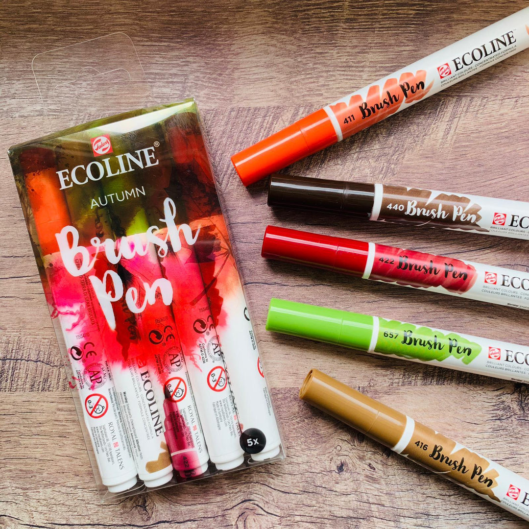 Brushpen 5er Set Herbstfarben - Stifteliebe