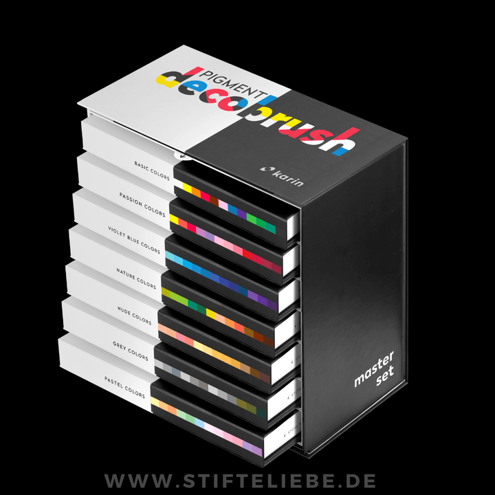 PIGMENT Decobrush Master Set alle 84 Farben - Stifteliebe