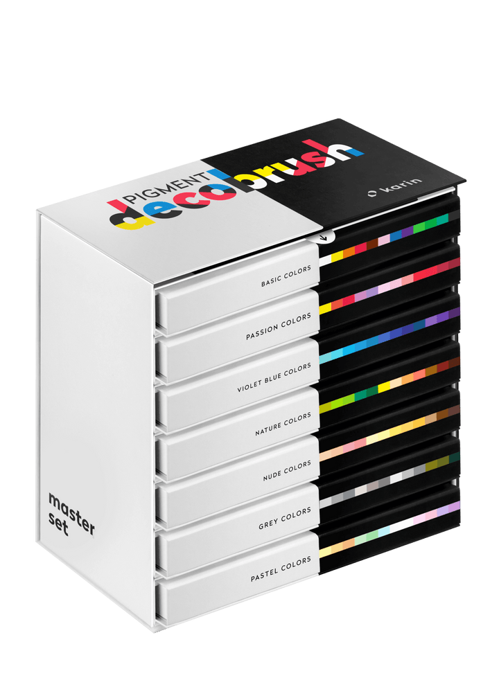 PIGMENT Decobrush Master Set alle 84 Farben - Stifteliebe